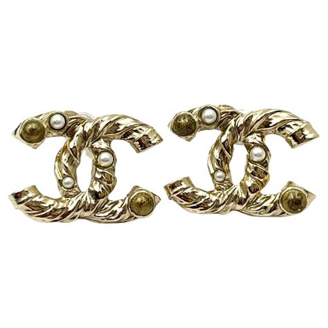 classic chanel earrings|vintage chanel earrings for sale.